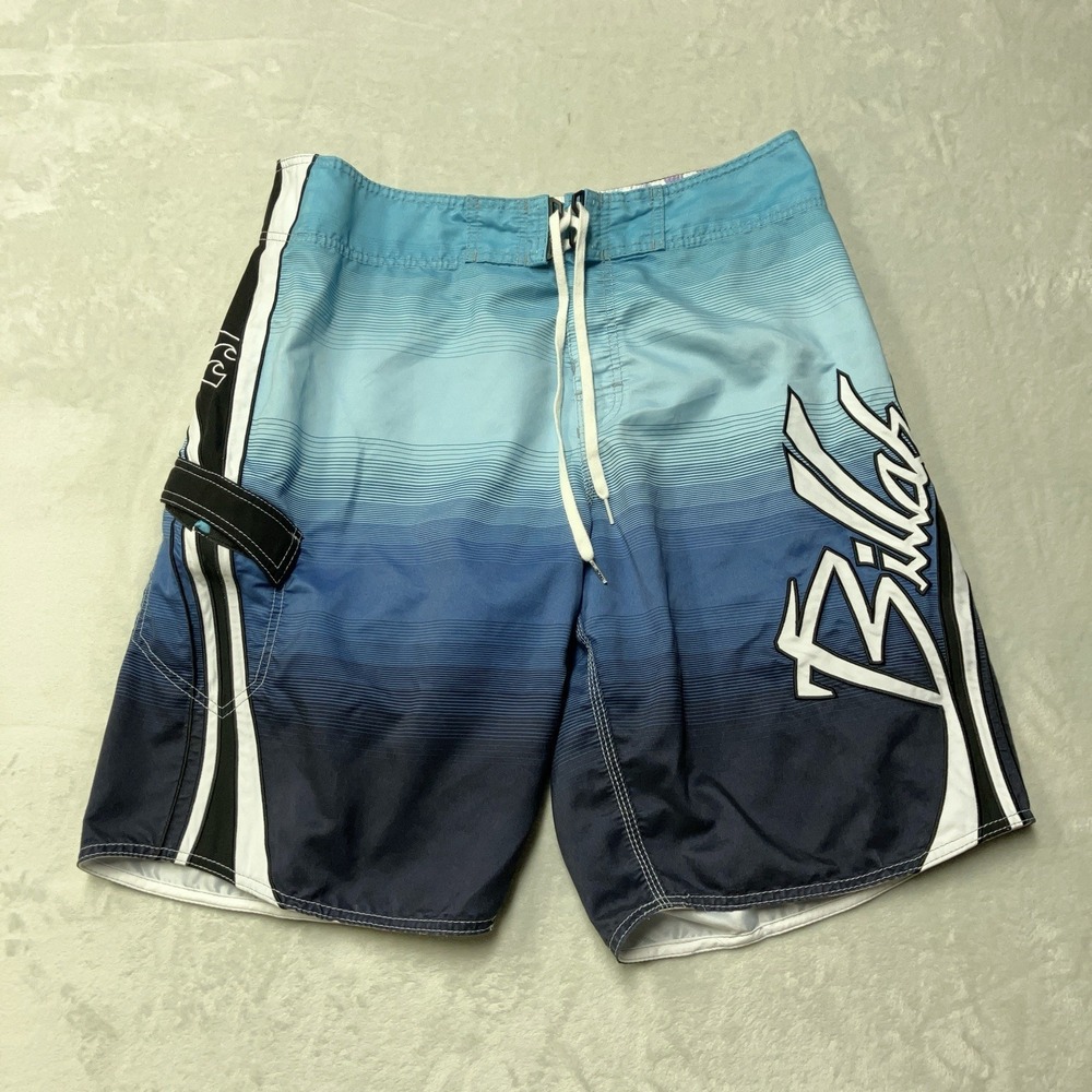 Vintage Billabong Mark Occhilupo Signature Board Shorts Embroidered Logo Fits 35